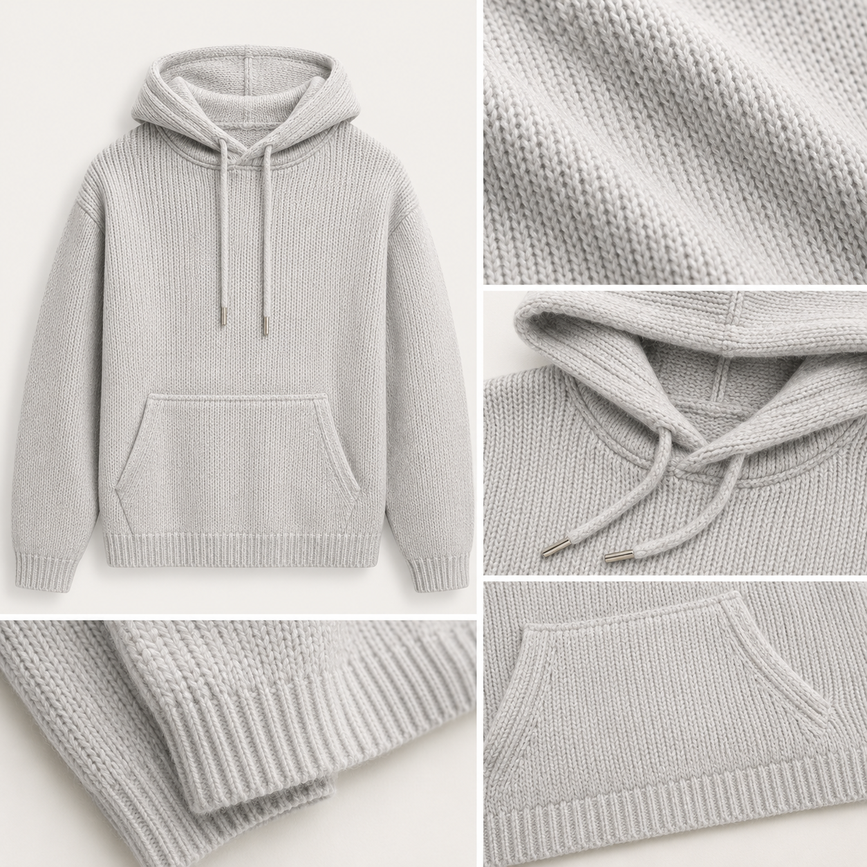 High Quality Winter Men's 100% Cotton Rib Knit Sweater Premium Casual Pullover Custom Made Knitwear Factory Direct Supply