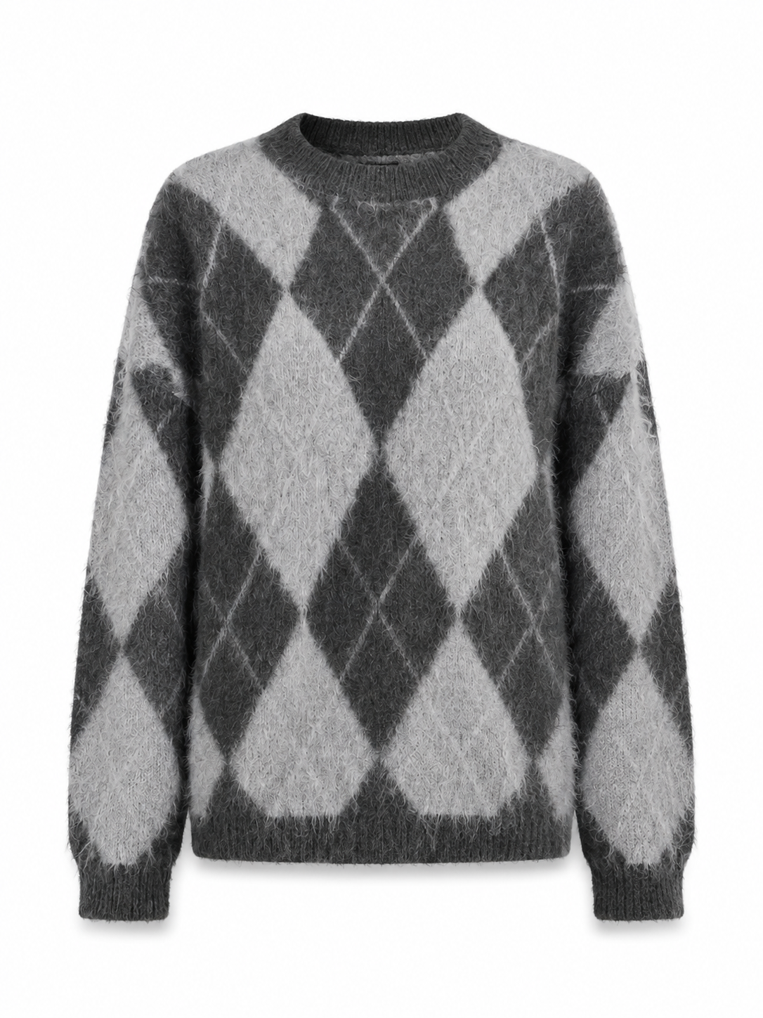 2 Colors Knitted Drop Shoulder Long Sleeve Loose Casual Fashion Sweater Pullover for Women