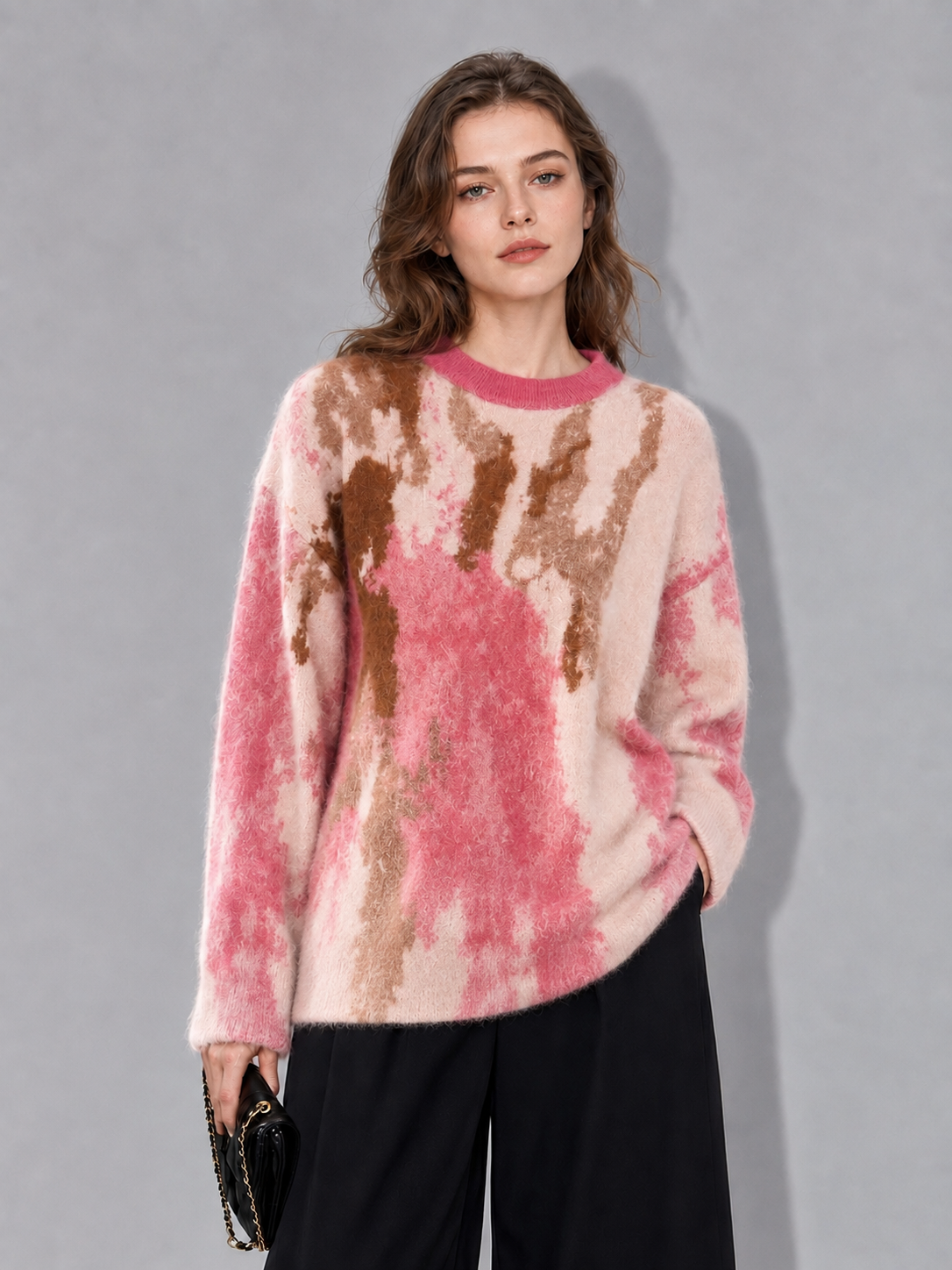 Hot Sales Cashmere for Ladies Women's Cashmere Crew Neck Pullover Custom Knit Colorful Sweater
