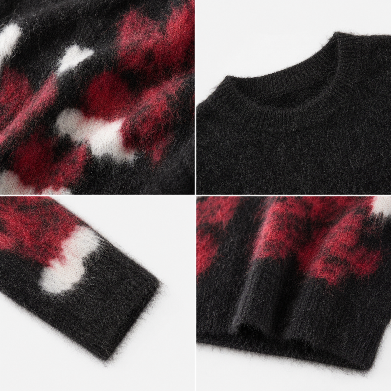High-quality jacquard loose oversized fashion custom casual long-sleeve knitted women's pullover sweater
