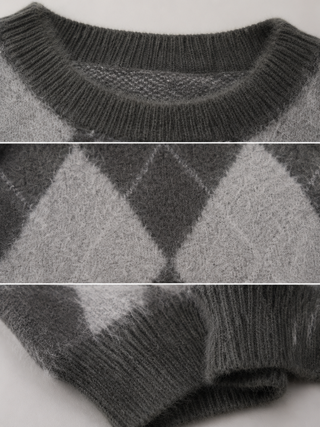 2 Colors Knitted Drop Shoulder Long Sleeve Loose Casual Fashion Sweater Pullover for Women