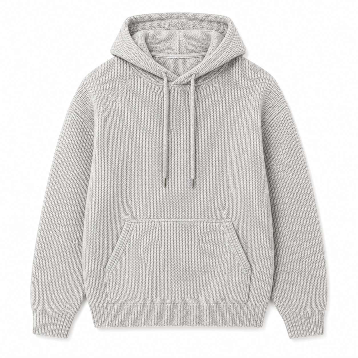 High Quality Winter Men's 100% Cotton Rib Knit Sweater Premium Casual Pullover Custom Made Knitwear Factory Direct Supply