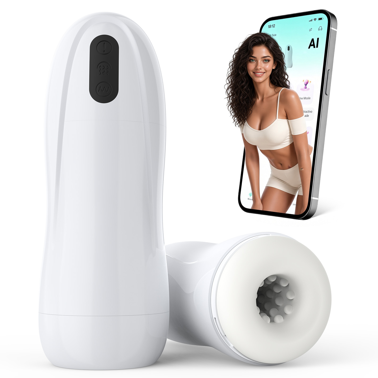 LIKETHAT LoveBliss Masturbador com App, Sucção e Vibração
