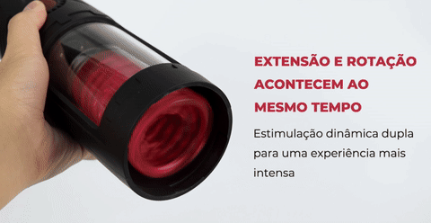 Extensão e rotação sincronizadas do masturbador Likethat