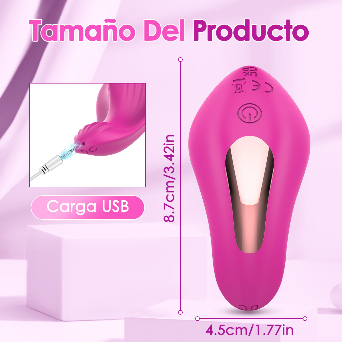 LIKETHAT Vibrador Vestível com App – 9 Modos e Design Compacto