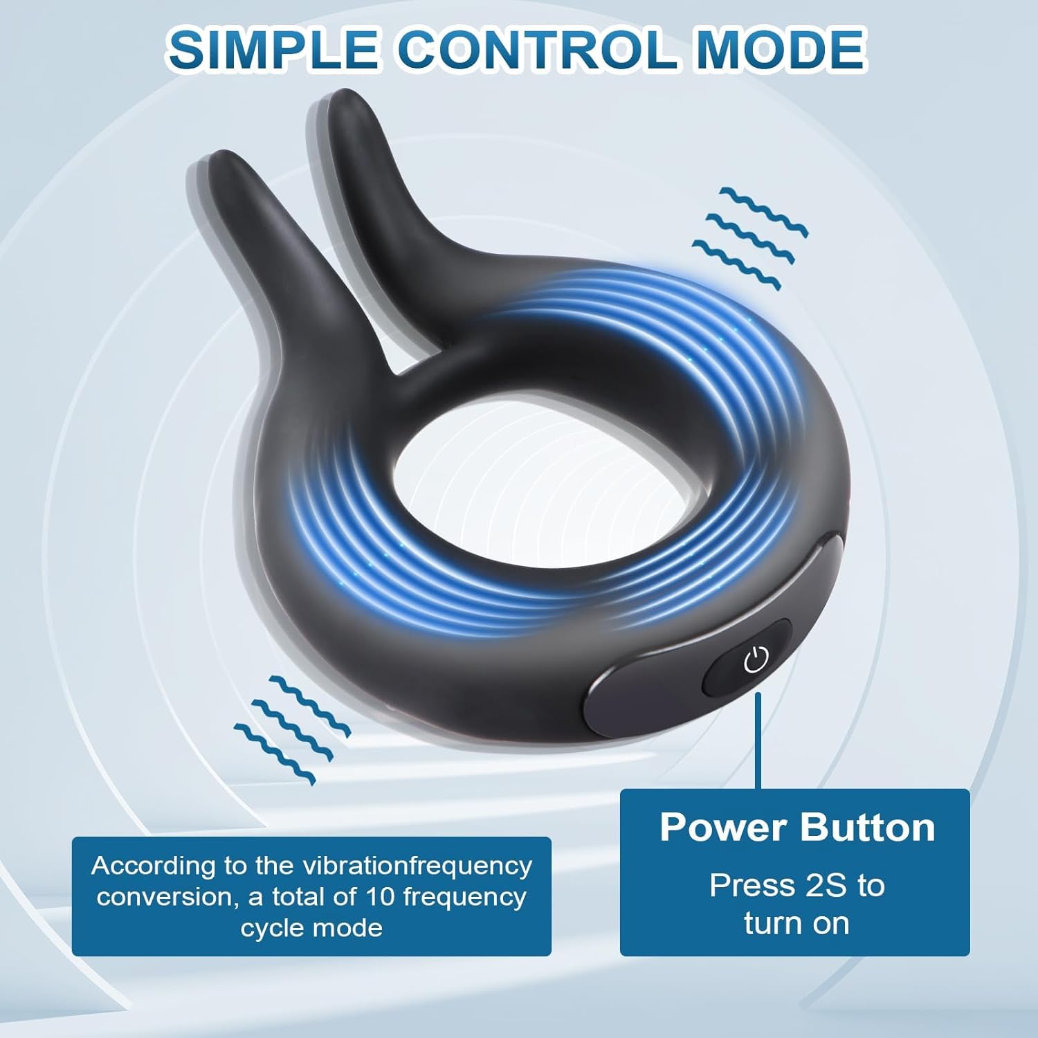 LIKETHAT Anel Peniano Vibratório com Duplo Motor – 10 Modos