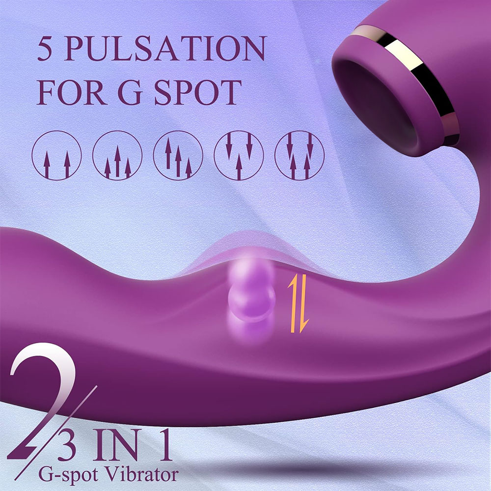 LIKETHAT Vibrador 3 em 1 – Sucção, Vibração e Pulsação