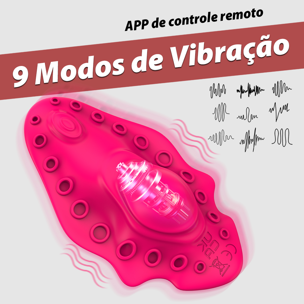 LIKETHAT Vibrador Vestível com App – 9 Modos e Controle por Música