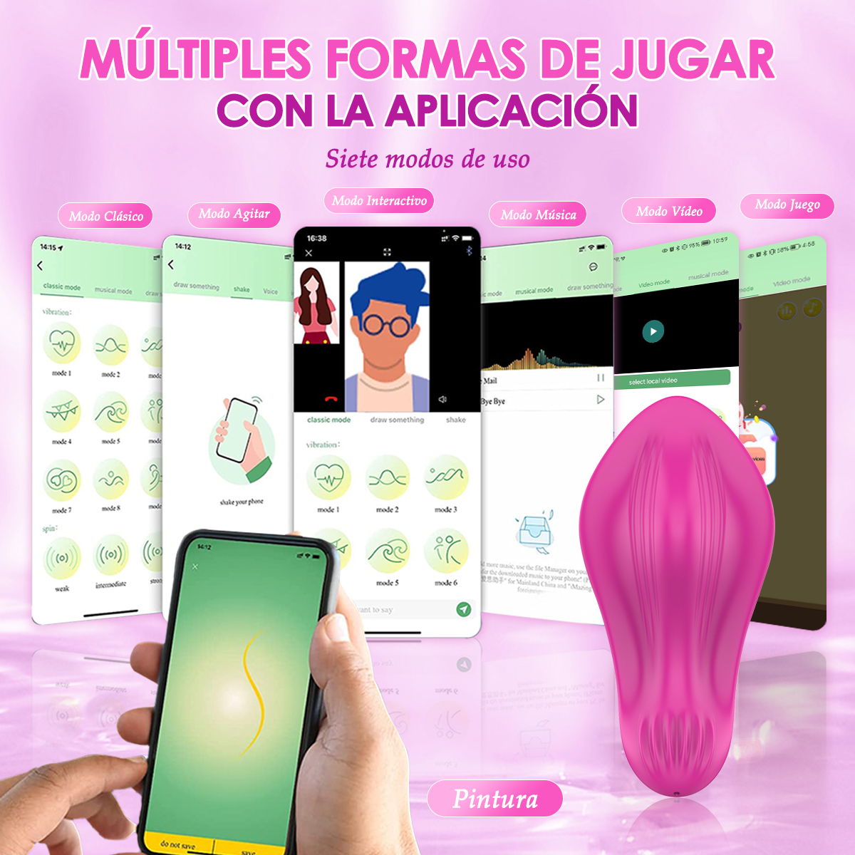 LIKETHAT Vibrador Vestível com App – 9 Modos e Design Compacto