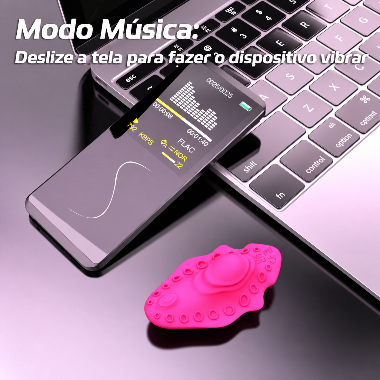 LIKETHAT Vibrador Vestível com App – 9 Modos e Controle por Música