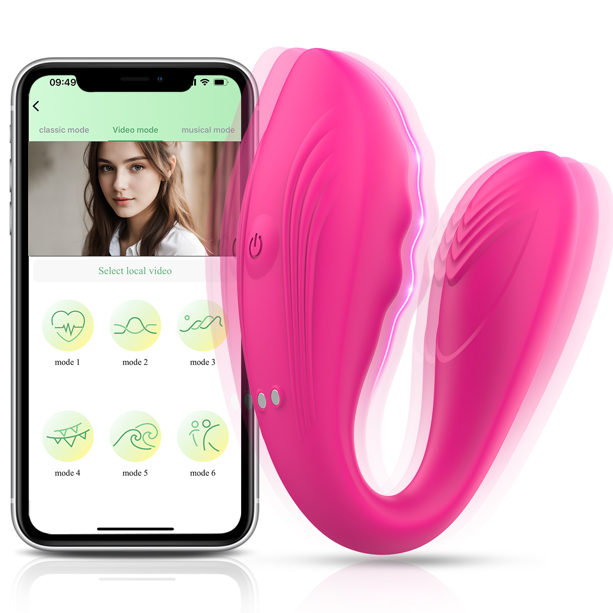 LIKETHAT Vibrador Vestível com App – 9 Modos e Controle à Distância