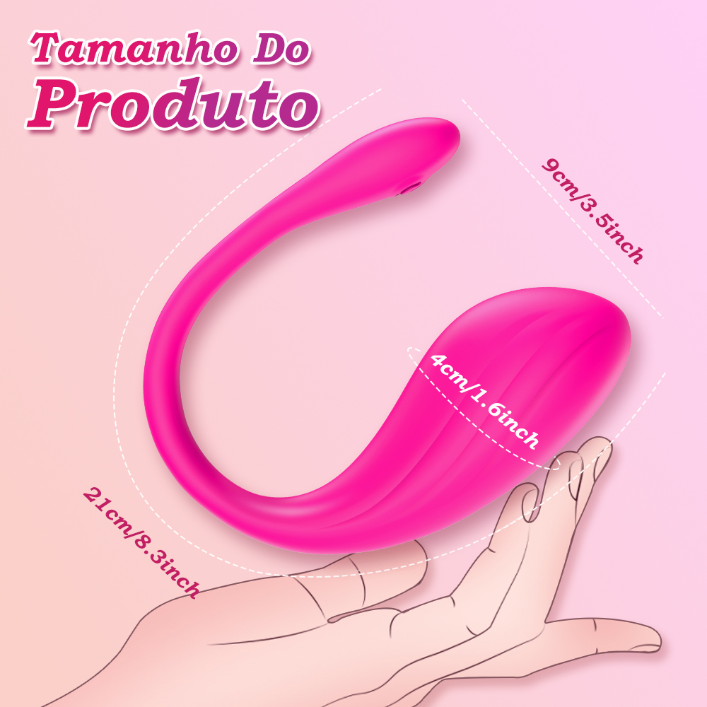 Vibrador para casal flexível com 21 cm de comprimento e design ergonômico