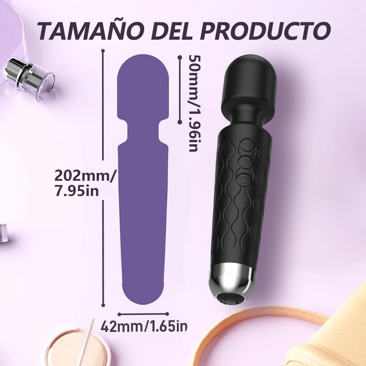 LIKETHAT Massageador Vibratório Flexível – 20 Modos e 8 Intensidades