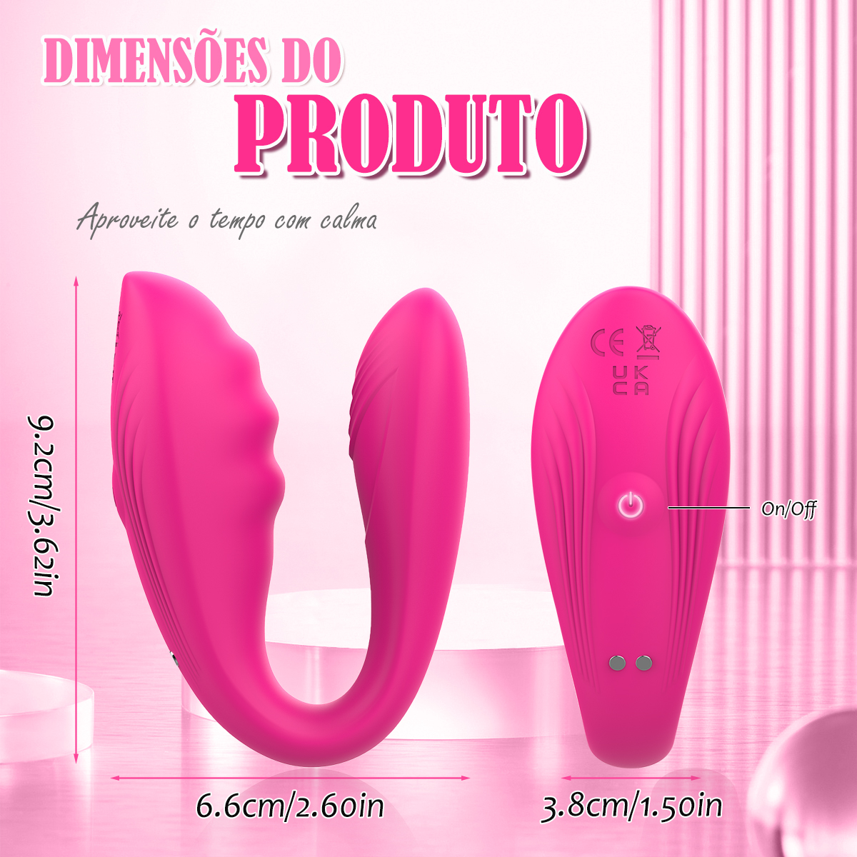 LIKETHAT Vibrador Vestível com App – 9 Modos e Controle à Distância