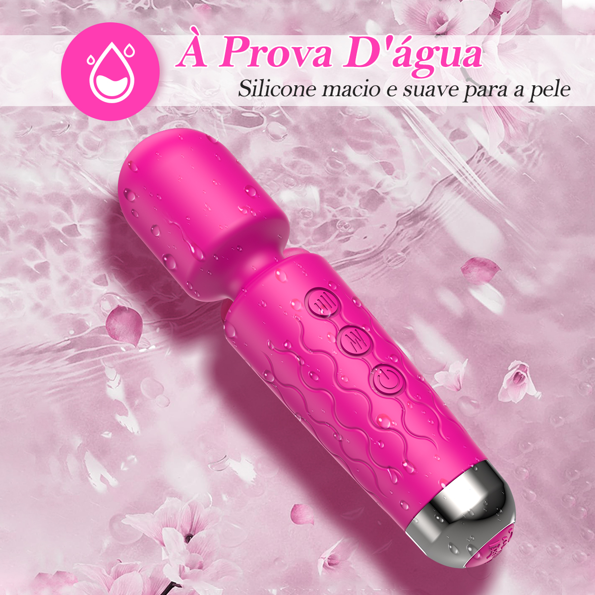 LIKETHAT Mini Massageador Vibratório Flexível 20 Modos