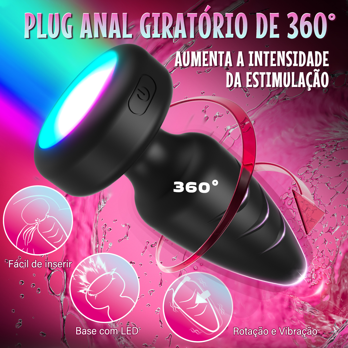 Likethat Plug Anal Giratório