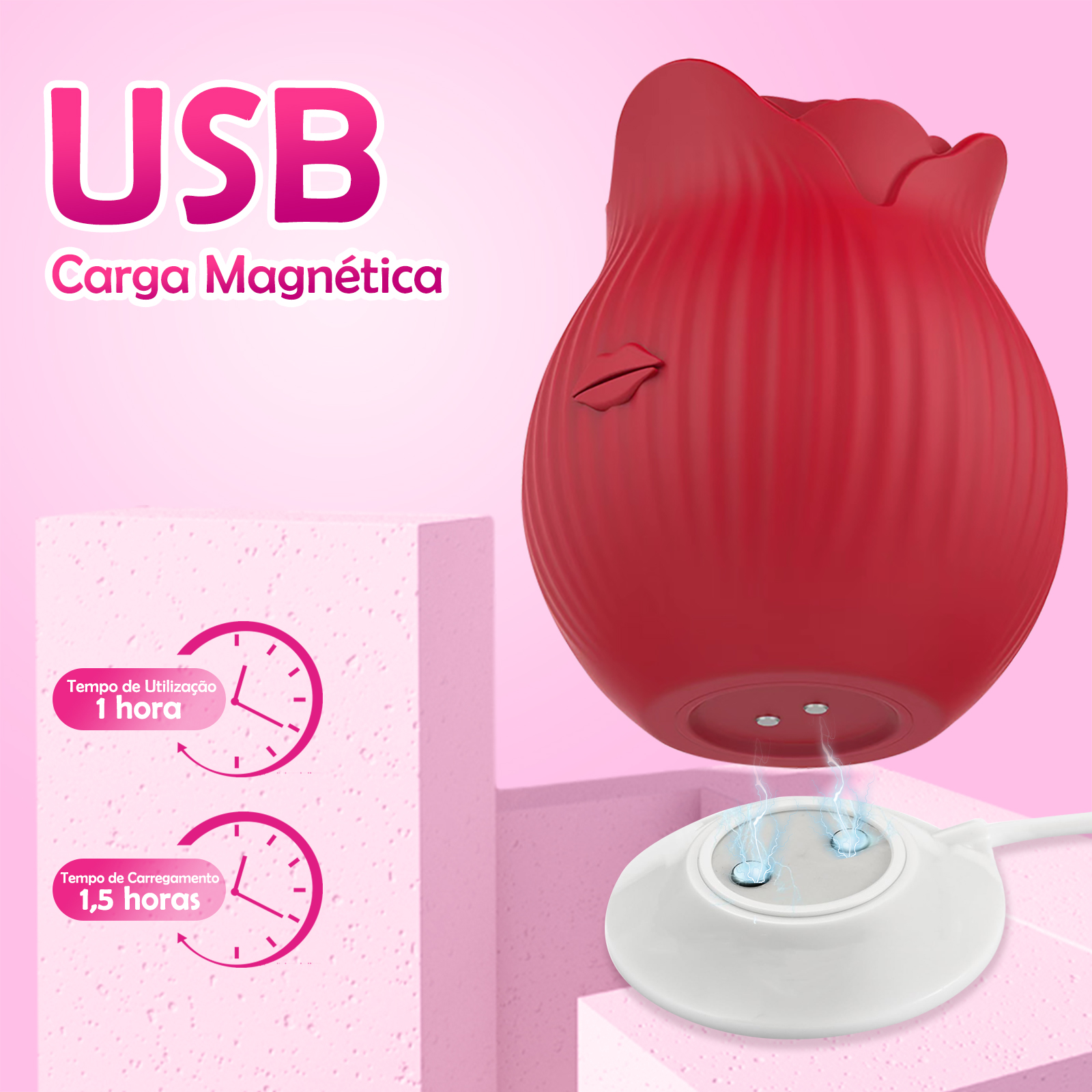 Likethat Sugador de Clitóris Rose Toy