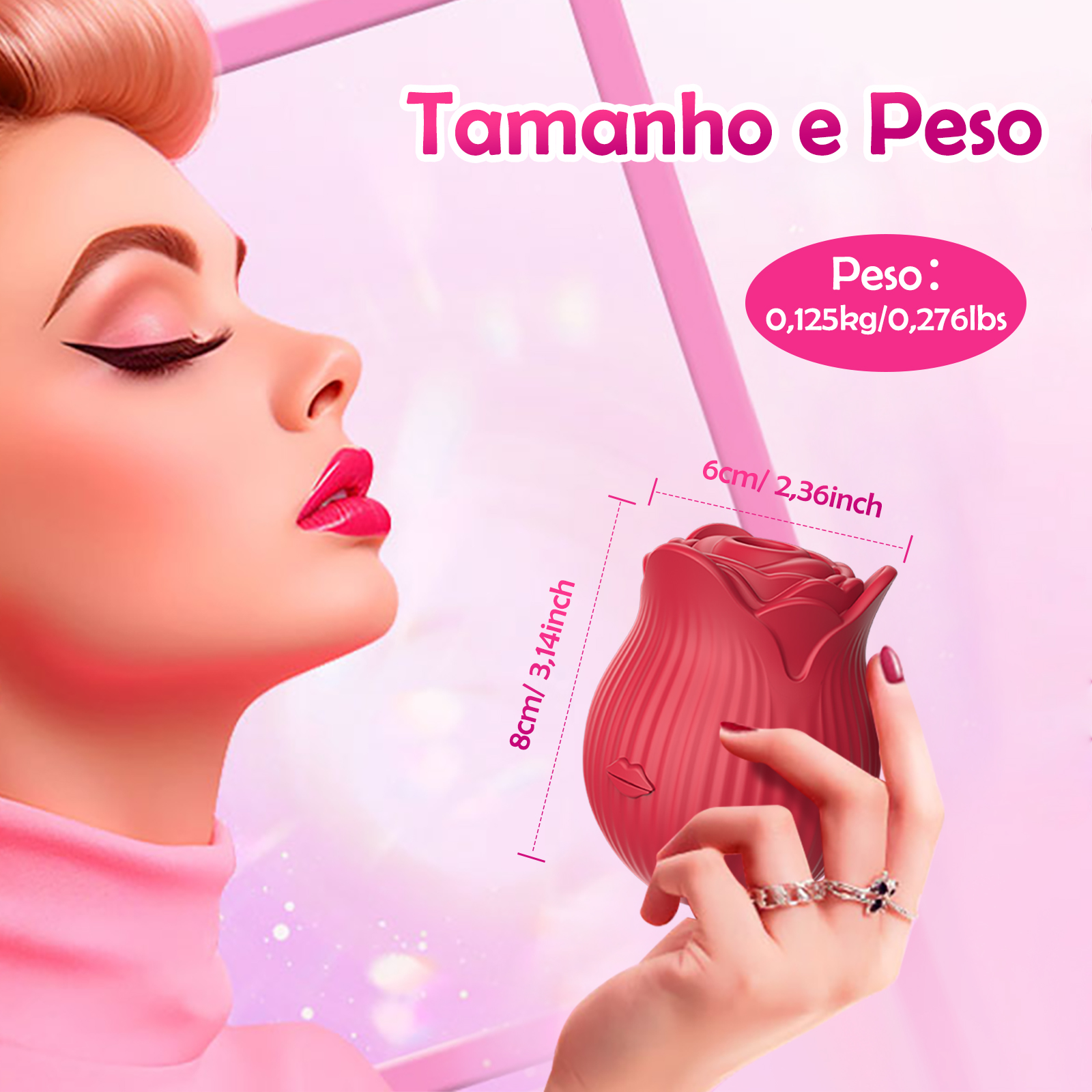 Likethat Sugador de Clitóris Rose Toy