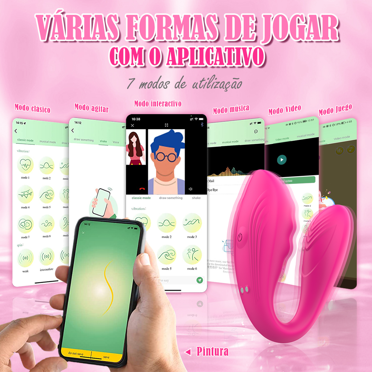 LIKETHAT Vibrador Vestível com App – 9 Modos e Controle à Distância