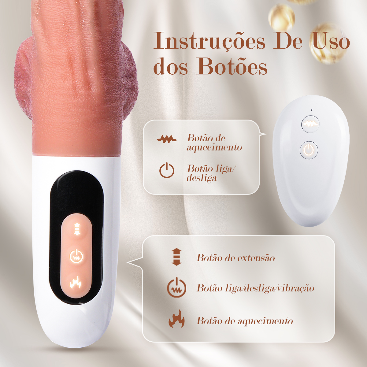 Pênis realista resistente à água com carregamento magnético