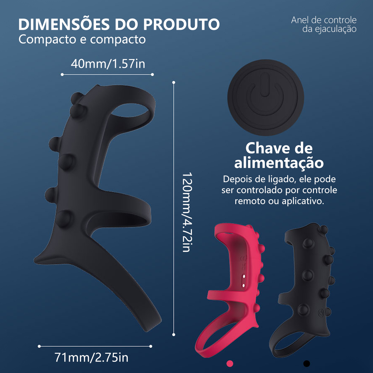 Likethat Anel Peniano Vibratório