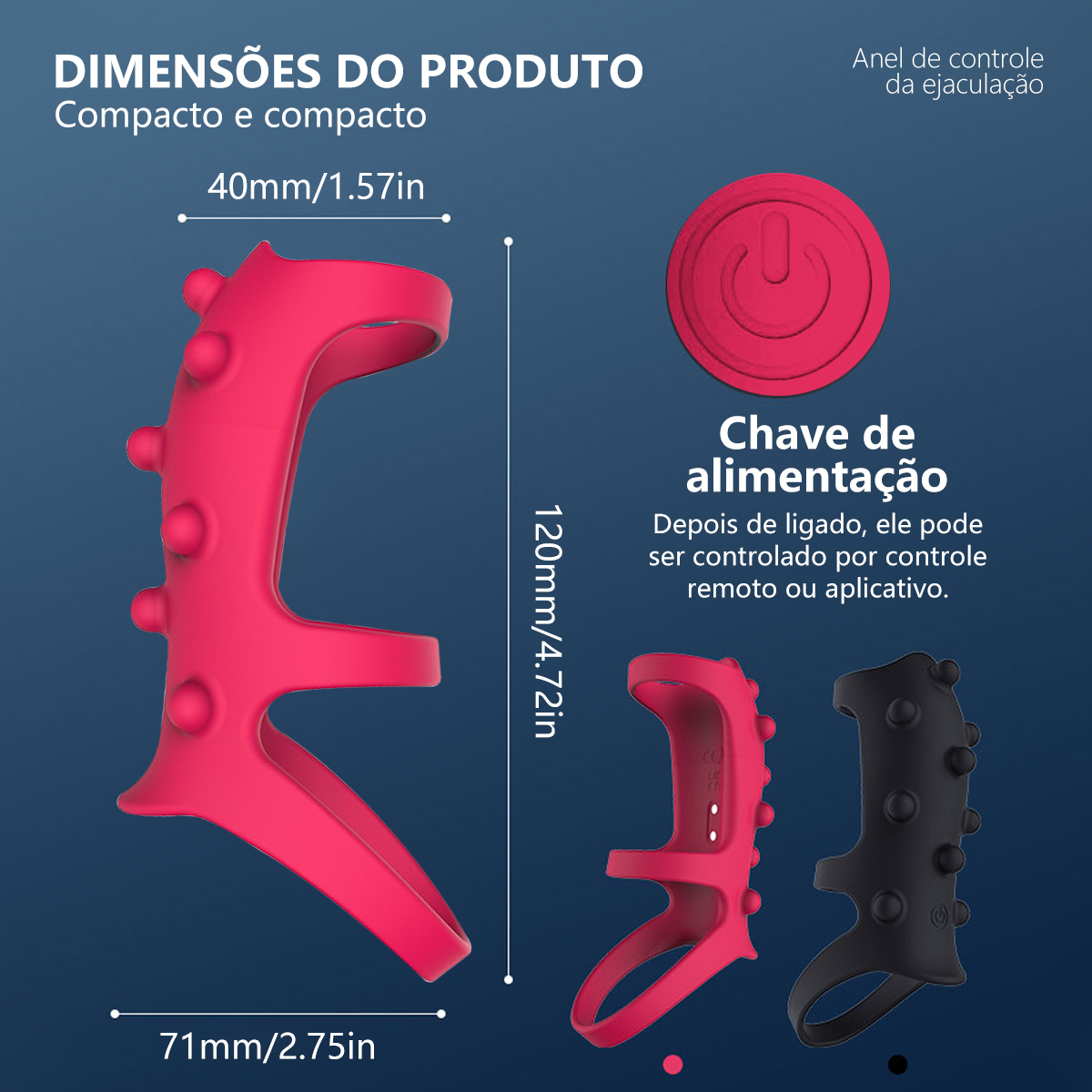 Likethat Anel Peniano Vibratório