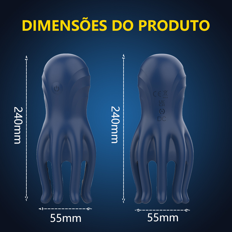 LIKETHAT Masturbador Masculino 360° com 8 Tentáculos – 9 Modos