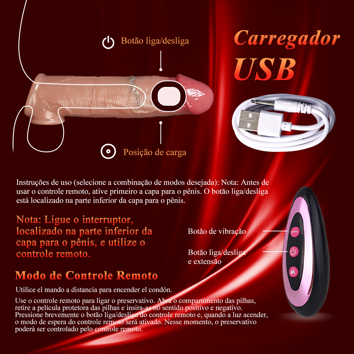 Likethat Capa Peniana Vibratória