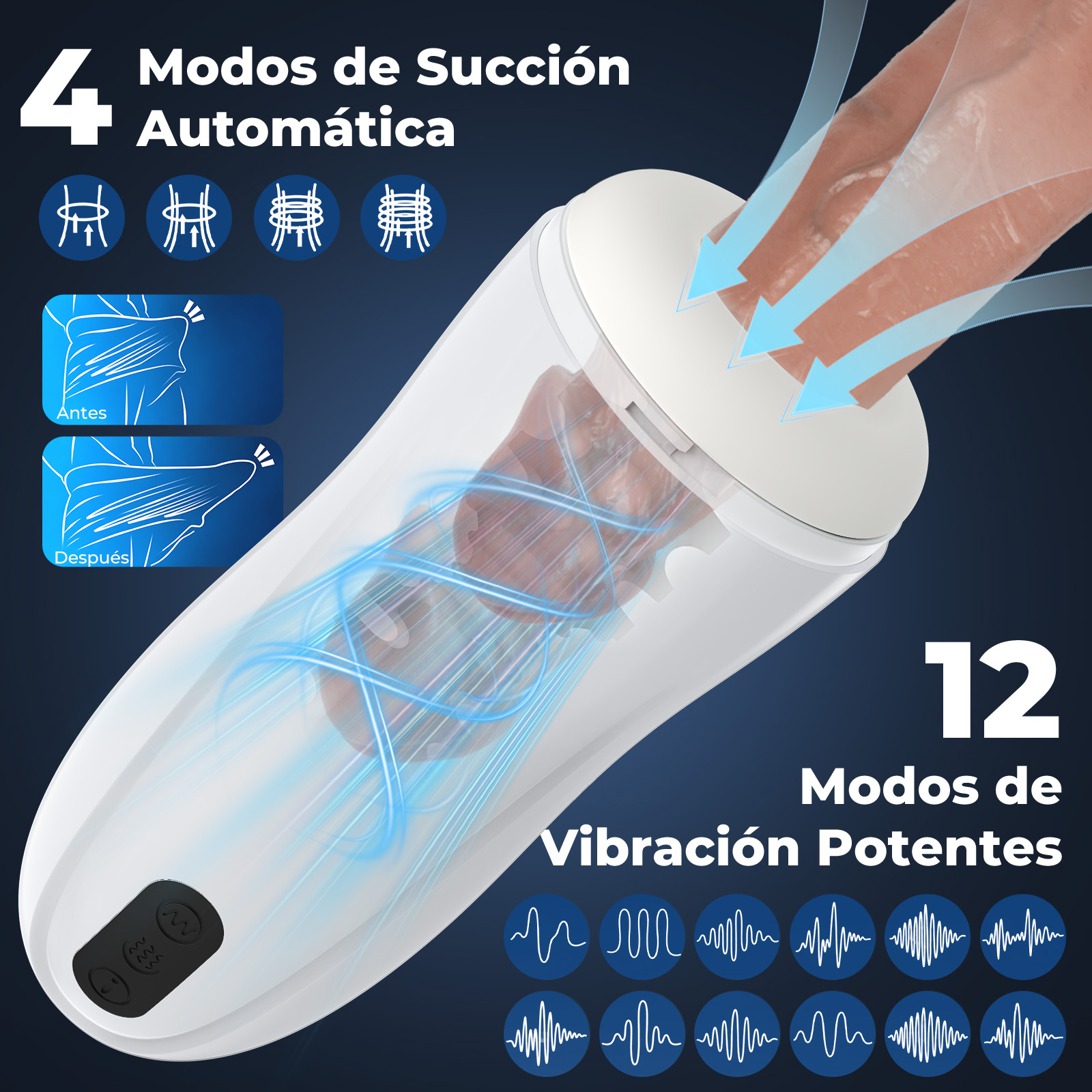 LIKETHAT LoveBliss Masturbador com App, Sucção e Vibração