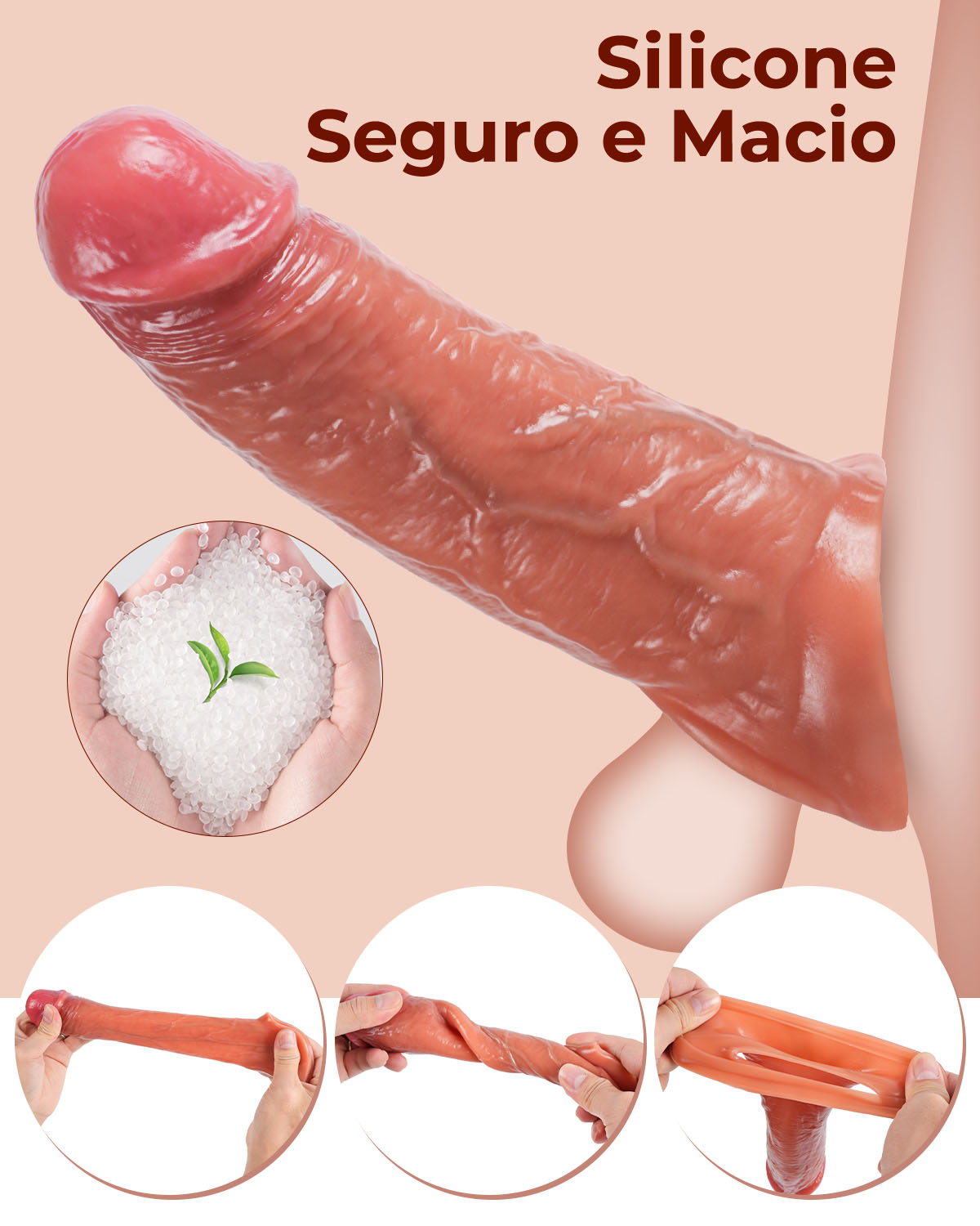 Capa Peniana Extensora, Retarda Ejaculação 21 cm
