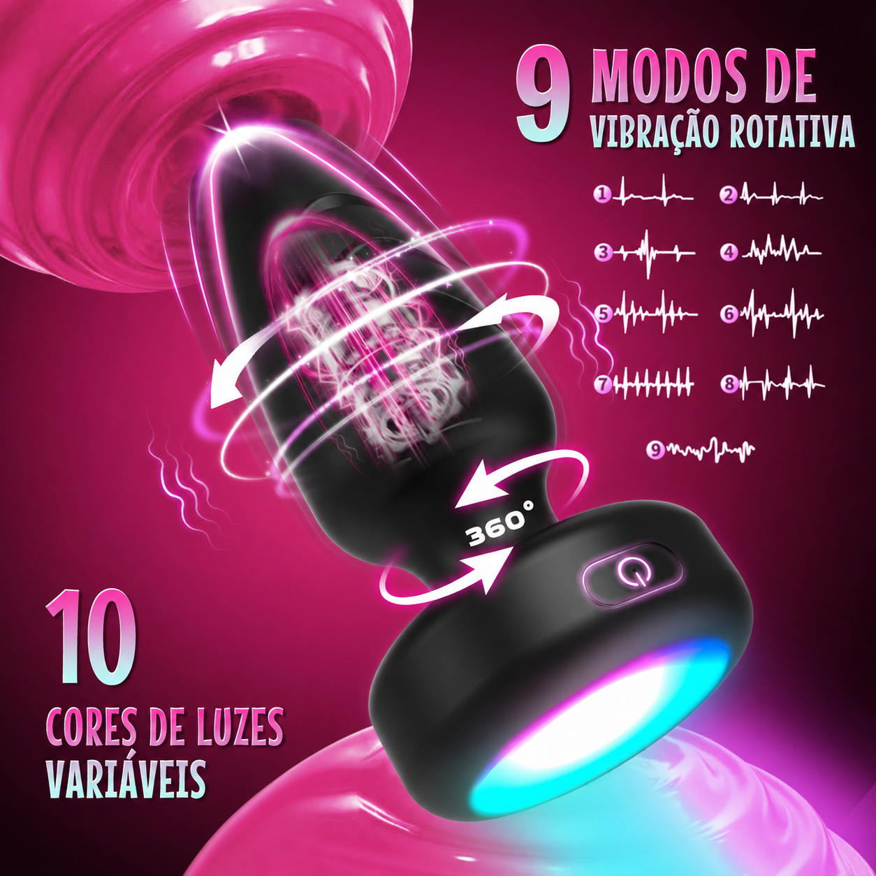 Likethat Plug Anal Giratório