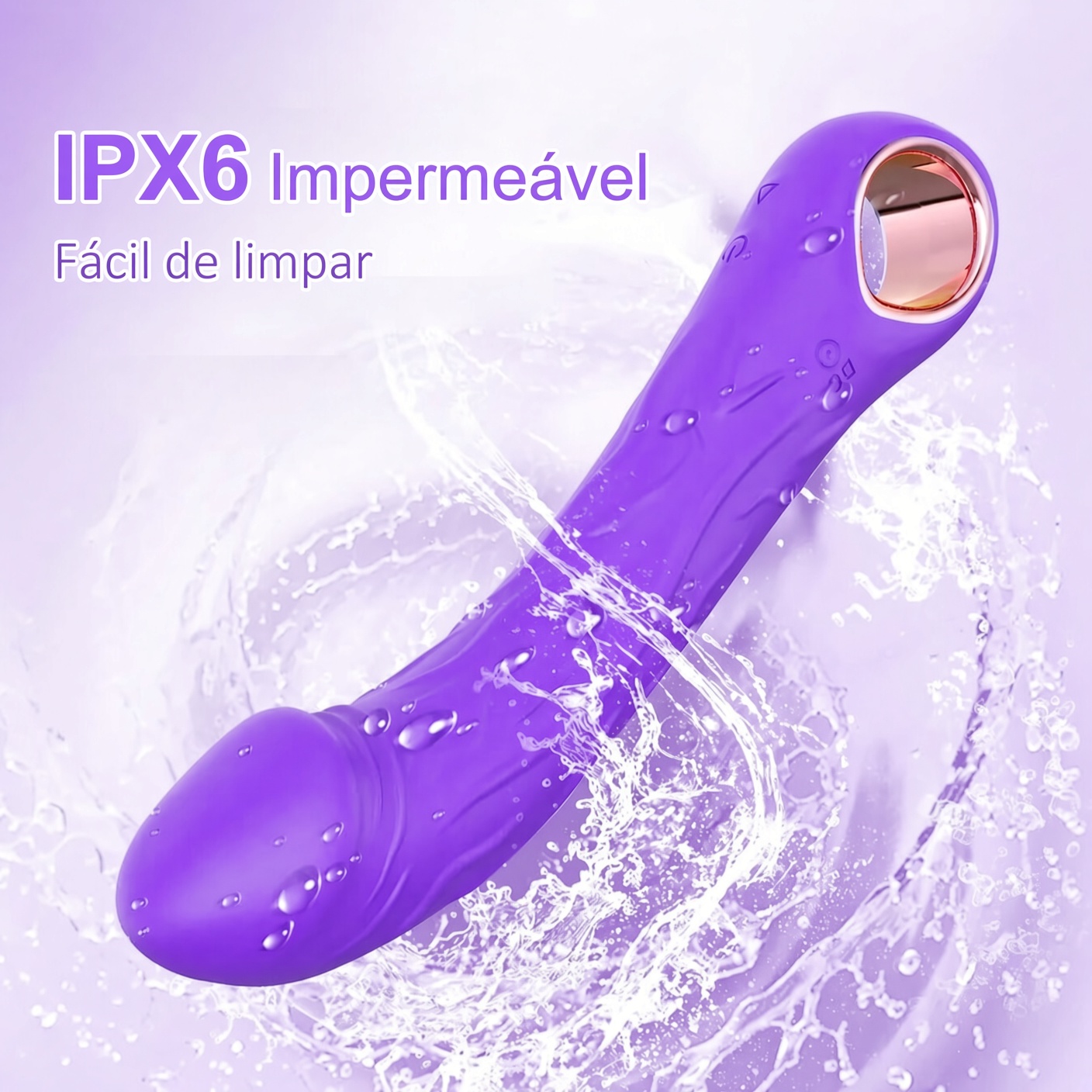 Vibrador Ponto G Flexível 10 Modos - Estimulador G-Spot Silicone Macio IPX6