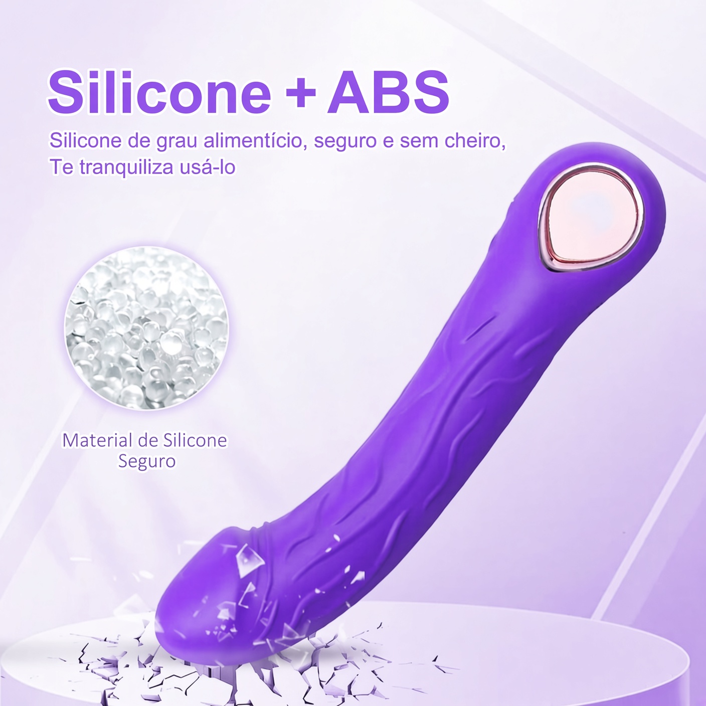 Vibrador Ponto G Flexível 10 Modos - Estimulador G-Spot Silicone Macio IPX6