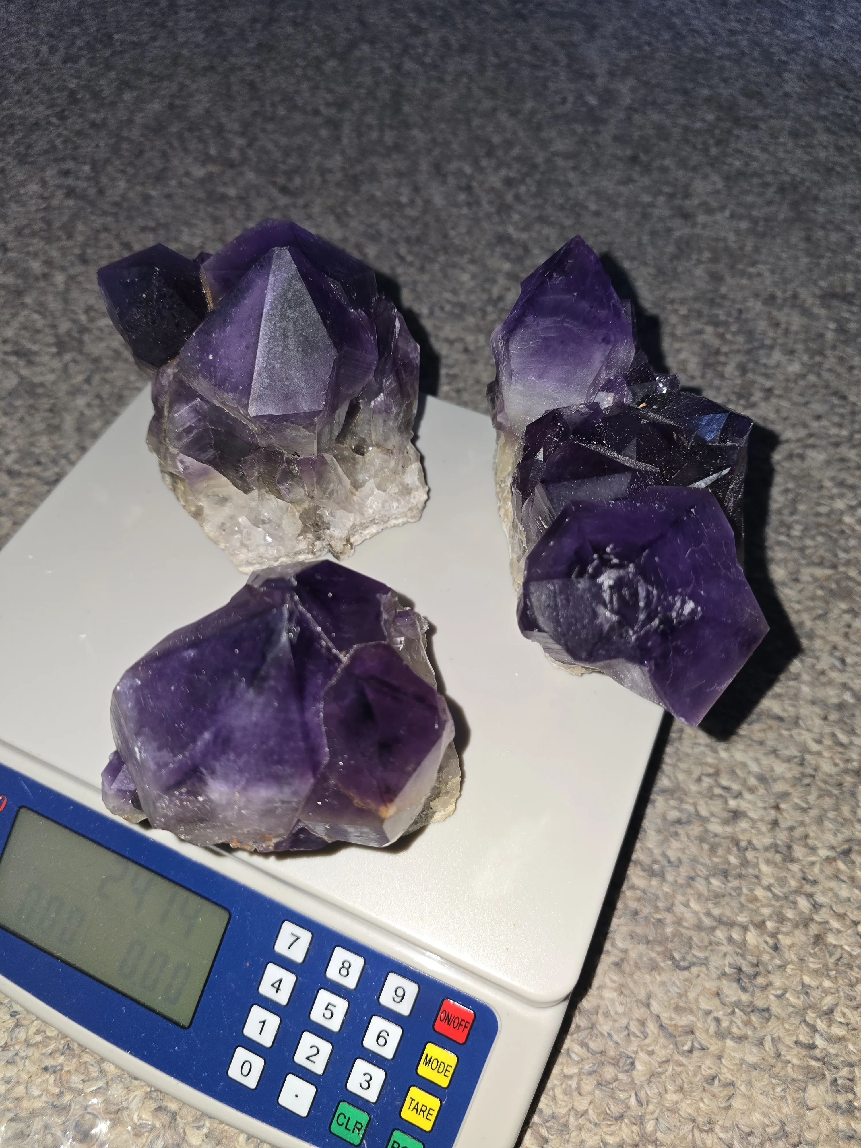 Amethyst Natural Crystal Quartz Wand Point - Energy Healing Tower