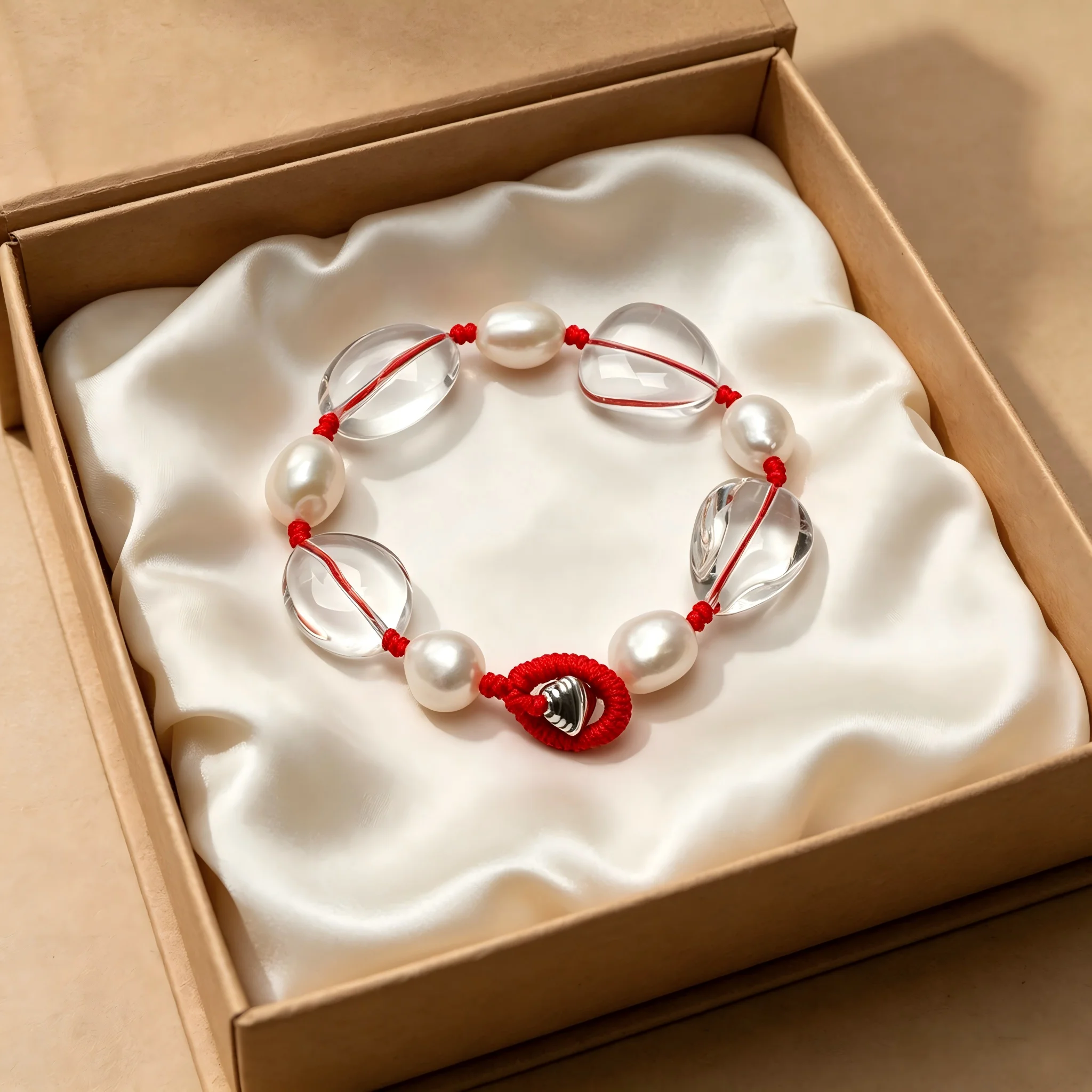 Handmade Oriental Style Bracelet Natural Transparent