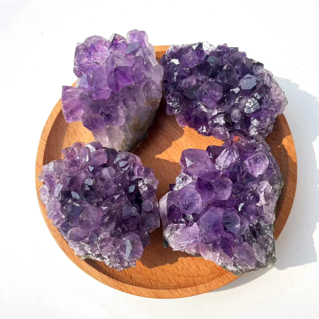 High Quality Amethyst Cluster Pieces Natural Ore - Geode Art Specimen
