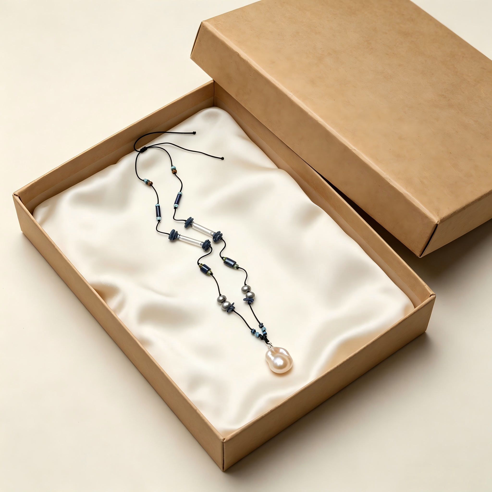 Ethnic Baroque Pearl Pendant Mixed Bead