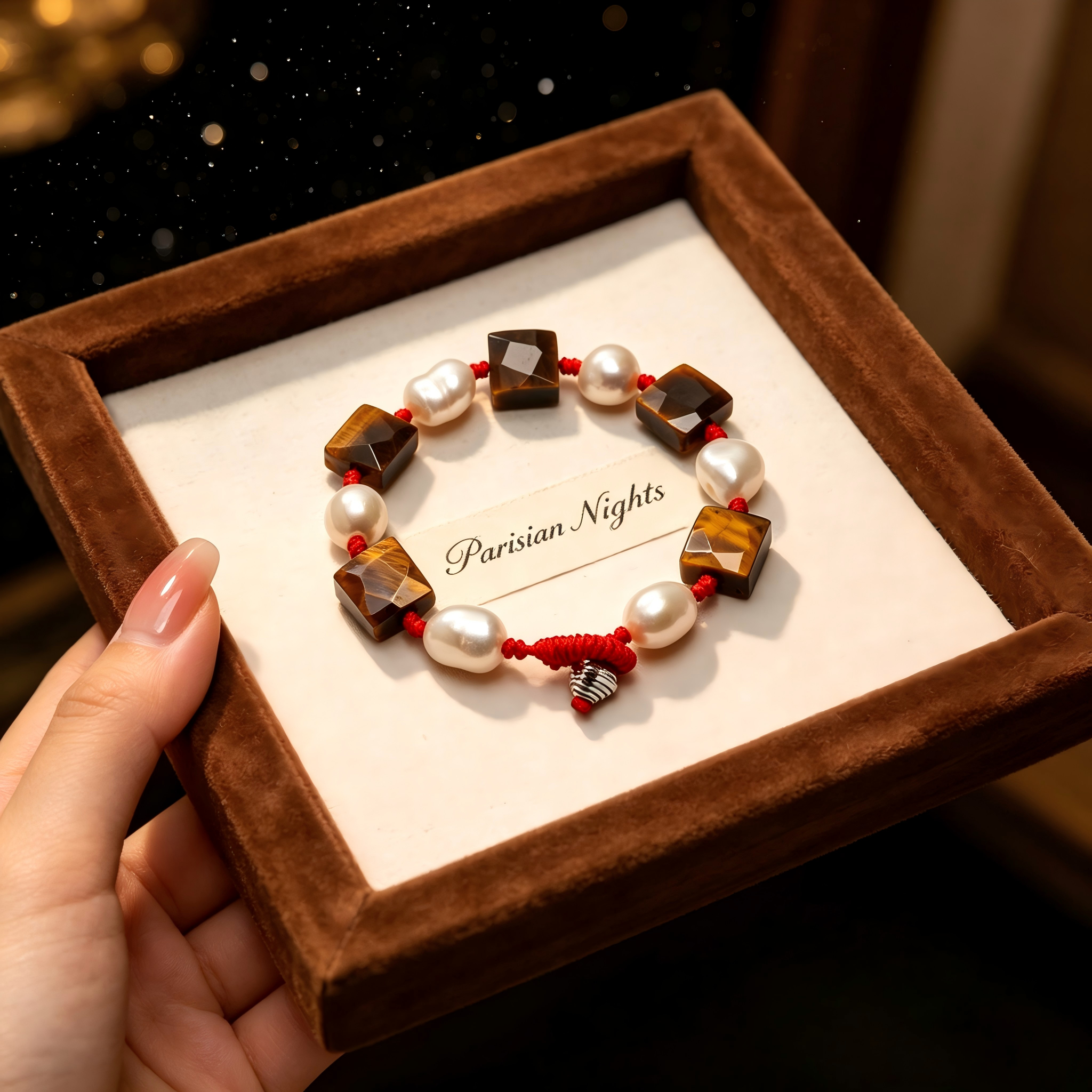 Elegant Retro Bracelet Natural Faceted Stone
