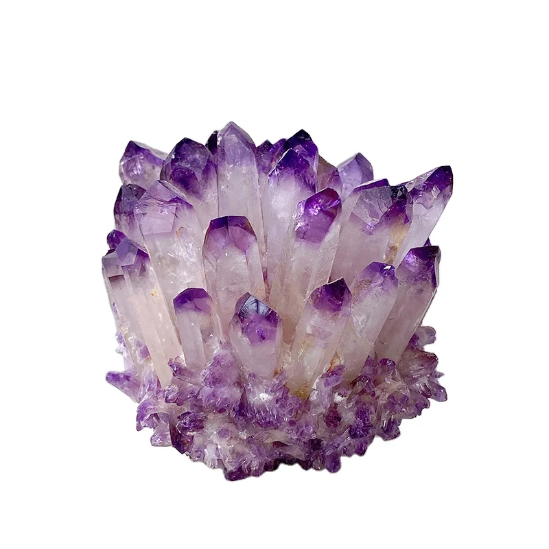 Natural Large Raw Amethyst Druzy Geode Cluster Specimen - Mineral Art