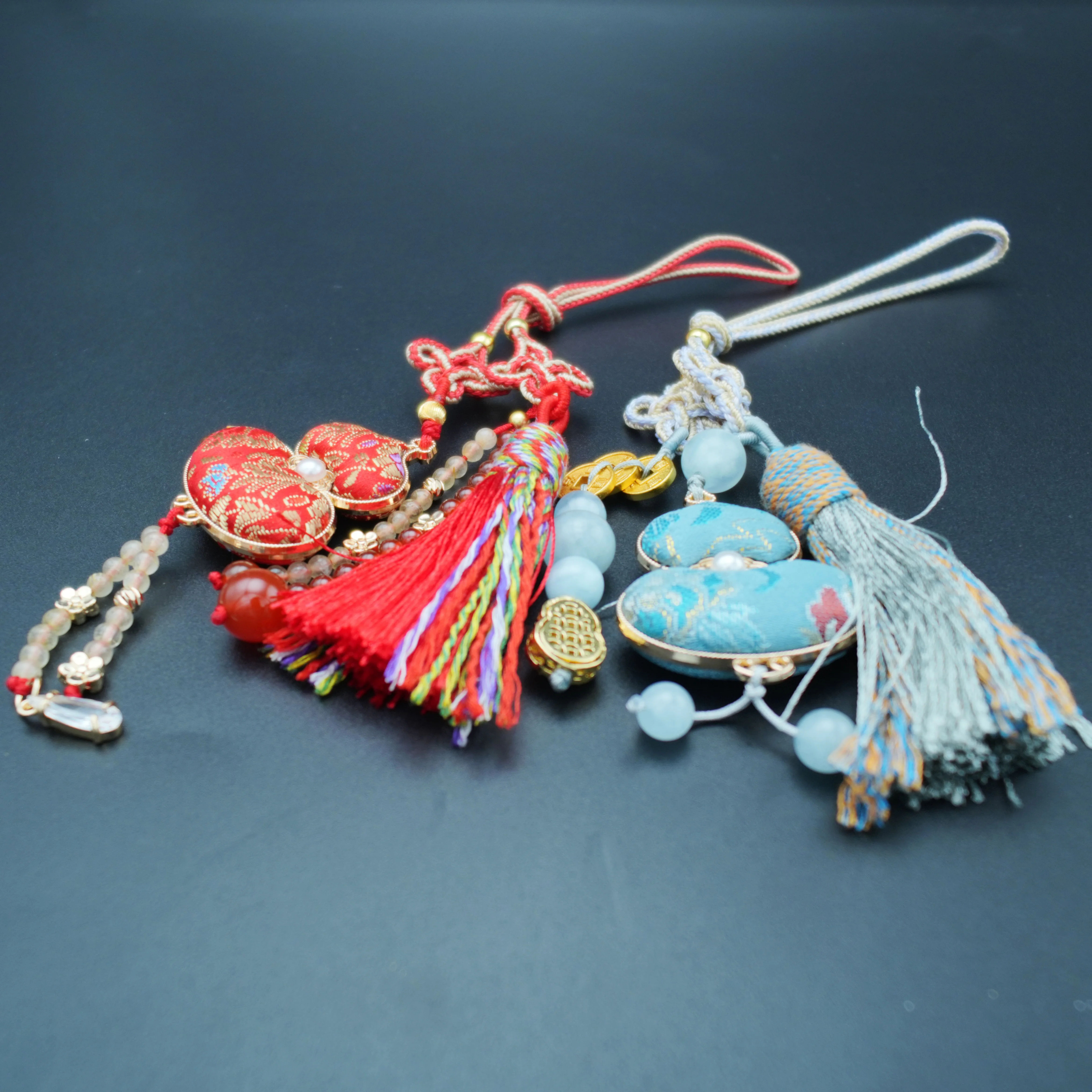 Chinese Ethnic Song Brocade Gourd Natural Crystal Jewelry