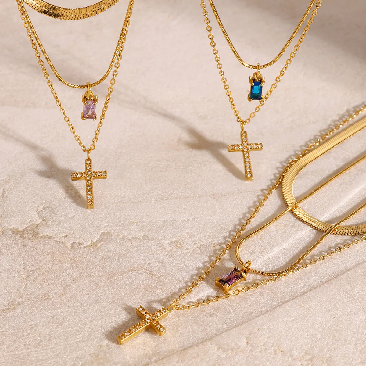 Hisera Women S Trendy Gold Plated Crystal Jewelry