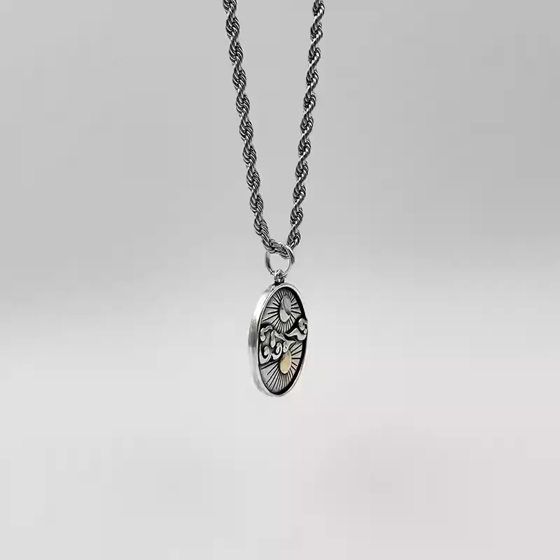 Hisera Niche Designer Trendy Hiphop Titanium Crystal Jewelry