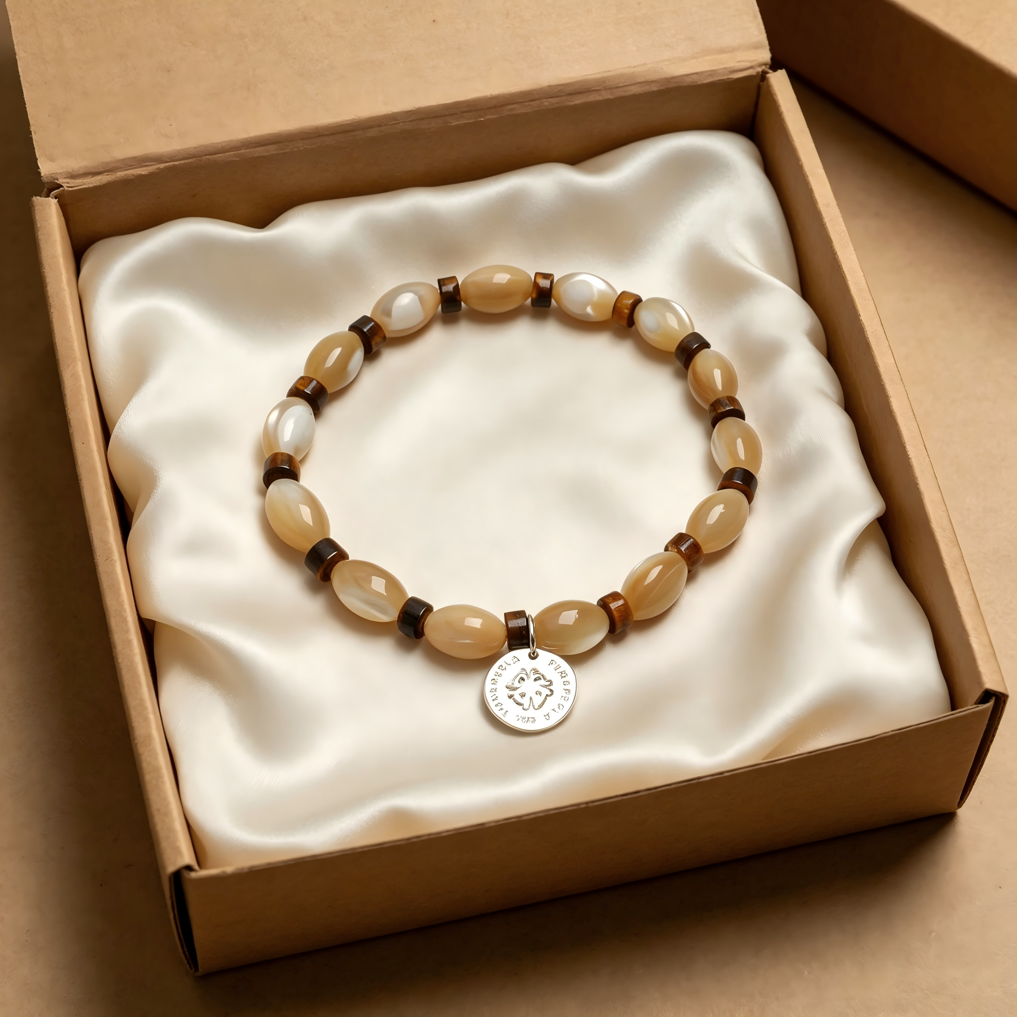 Handmade Natural Cat Eye Stone Bracelet