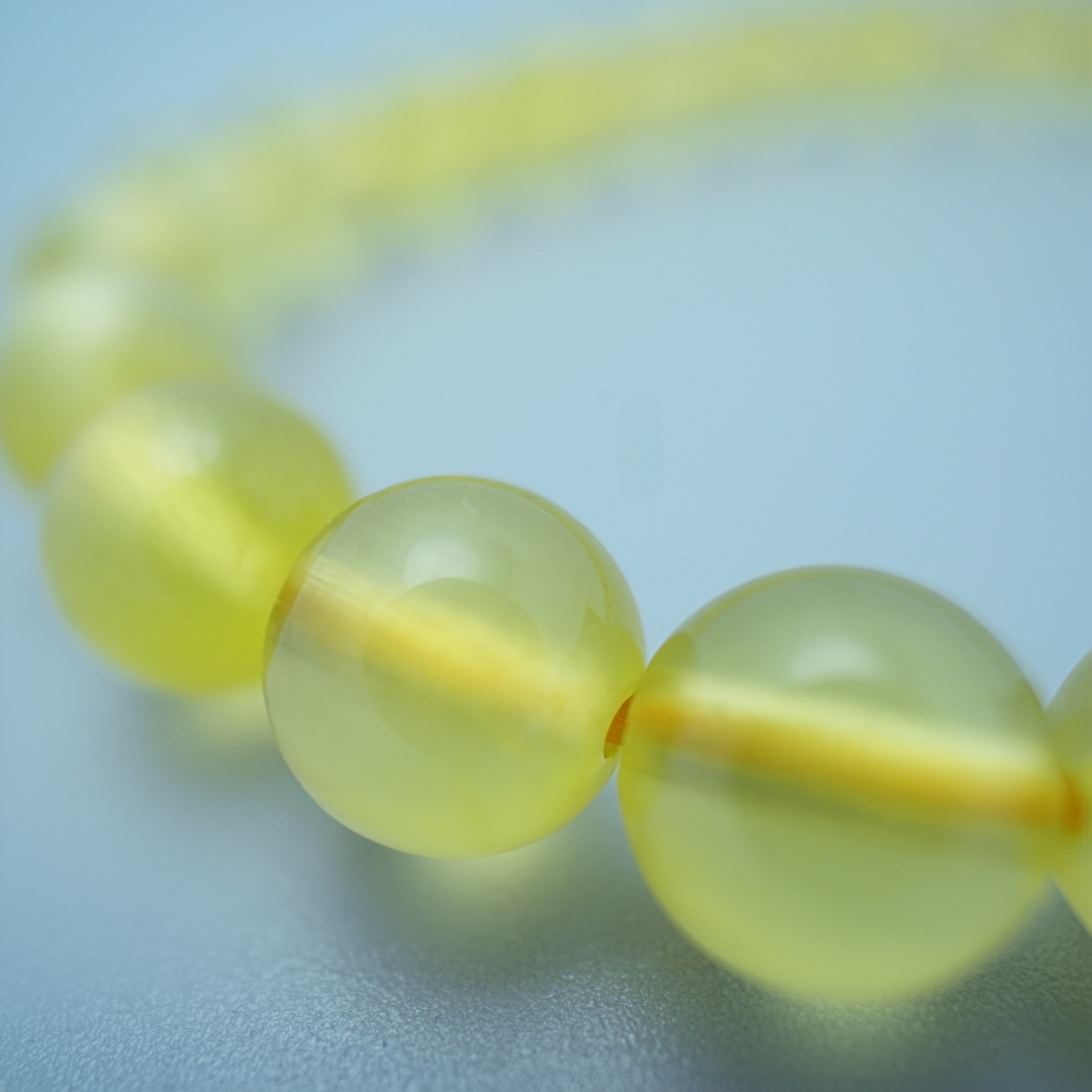 Natural Golden Grape Gemstone Beaded Ball