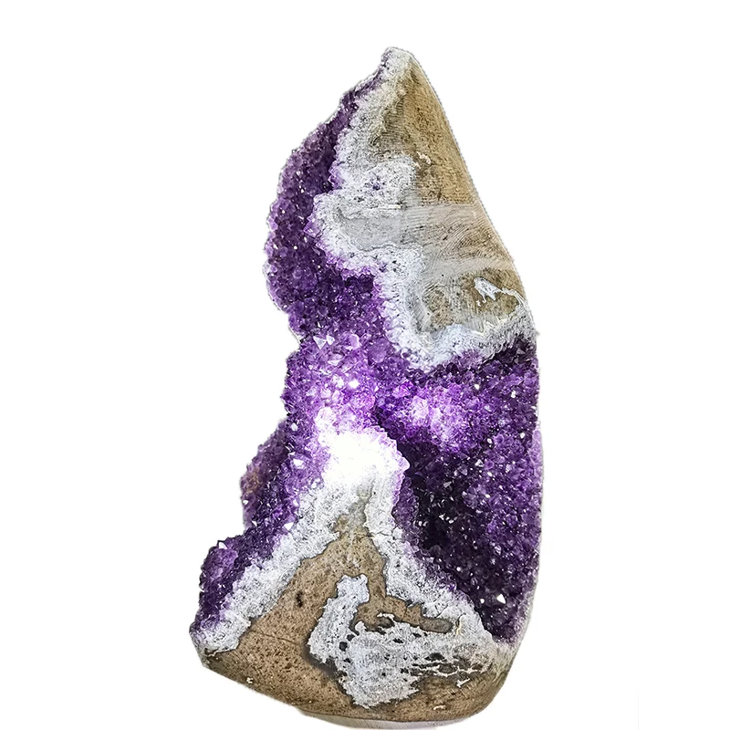 Natural Crystal Cluster Mineral Specimen Large Rough Skin Amethyst