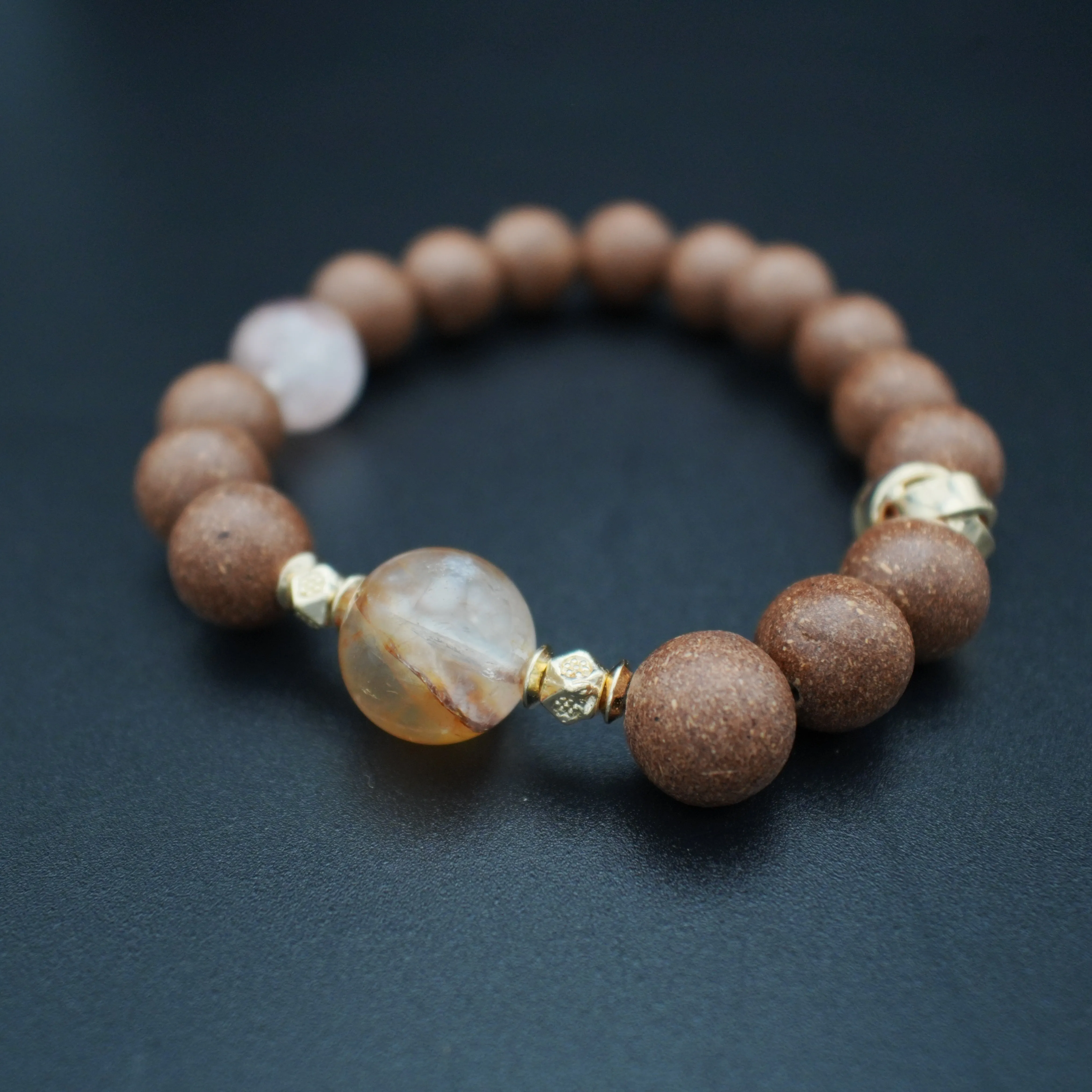 High Quality Natural Agarwood 10Mm Handmade Crystal Jewelry