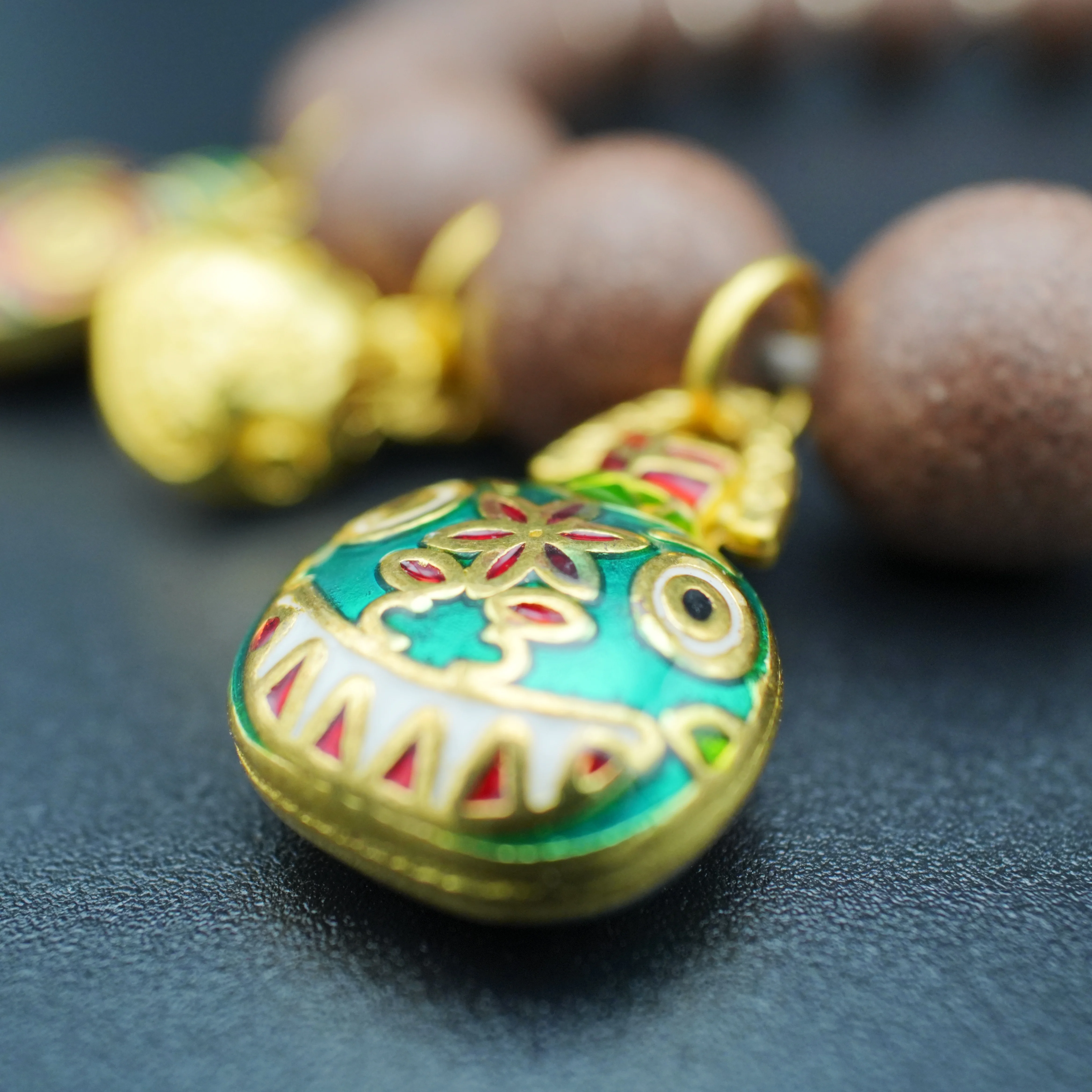 Handmade Blended Incense Bracelet With Auspicious