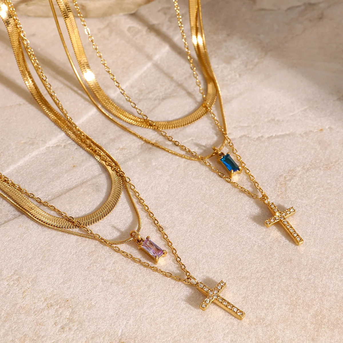 Hisera Women S Trendy Gold Plated Crystal Jewelry