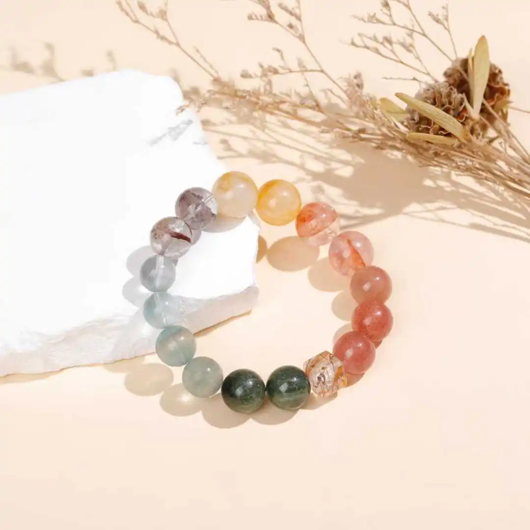 Hisera S New Rainbow Fashion Natural Crystal Jewelry