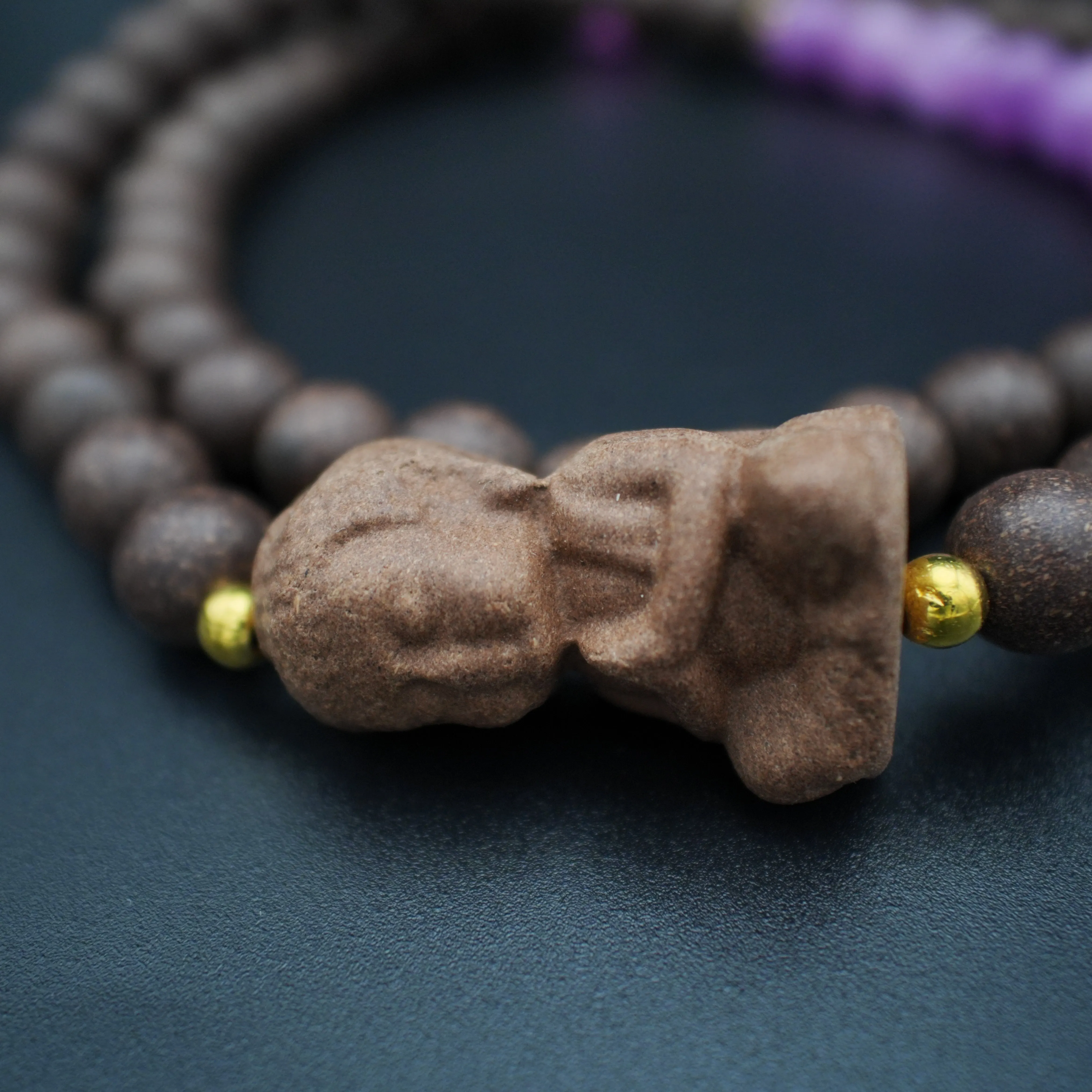 Nine Purple Fire Lucky Mala Bracelet
